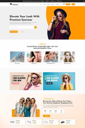 HTML5眼鏡在線商城網(wǎng)站模板-Toy模板網(wǎng)編號(hào)19895